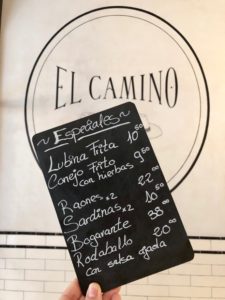 Tageskarte im El Camino Palma