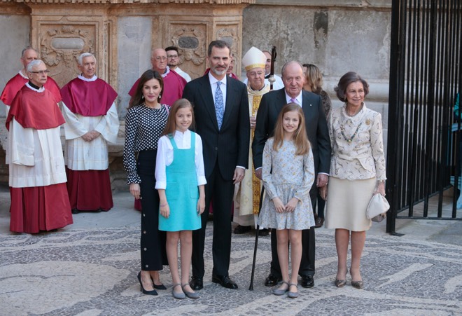 Königsfamilie zu Ostern auf Mallorca
