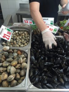 Muscheln und Seafood Parada del Mar